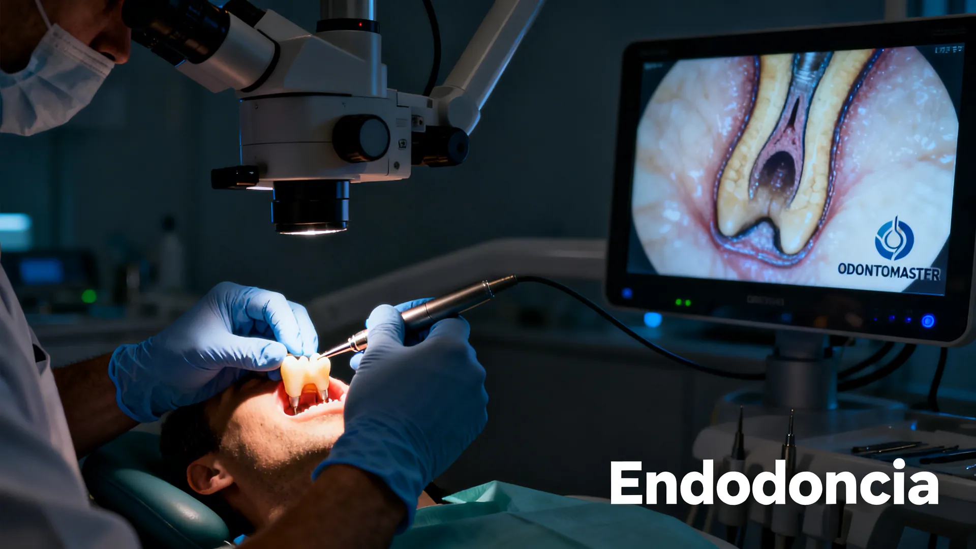 Tratamiento de endodoncia con microscopio en Odontomaster